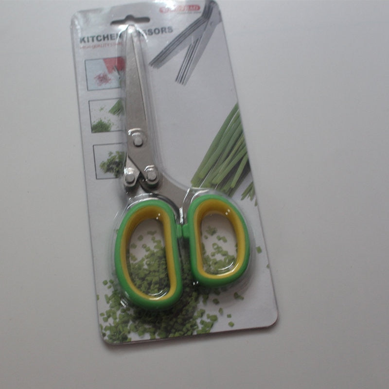  Herb Scissors, Kitchen Herb Shears Cutter with 5