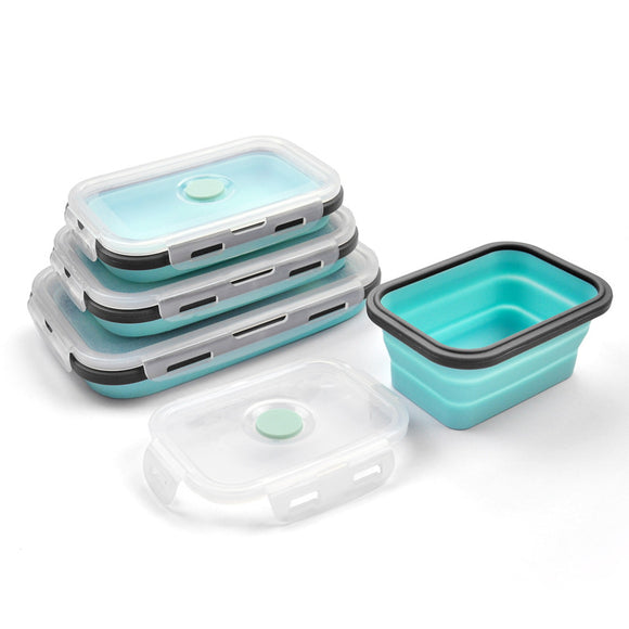 Collapsible Storage Containers - 4 Pc Silicone Set