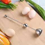 Egg Shell Topper Cutter - Stainless Steel Precision Egg Cracker for Boiled and Raw Eggs