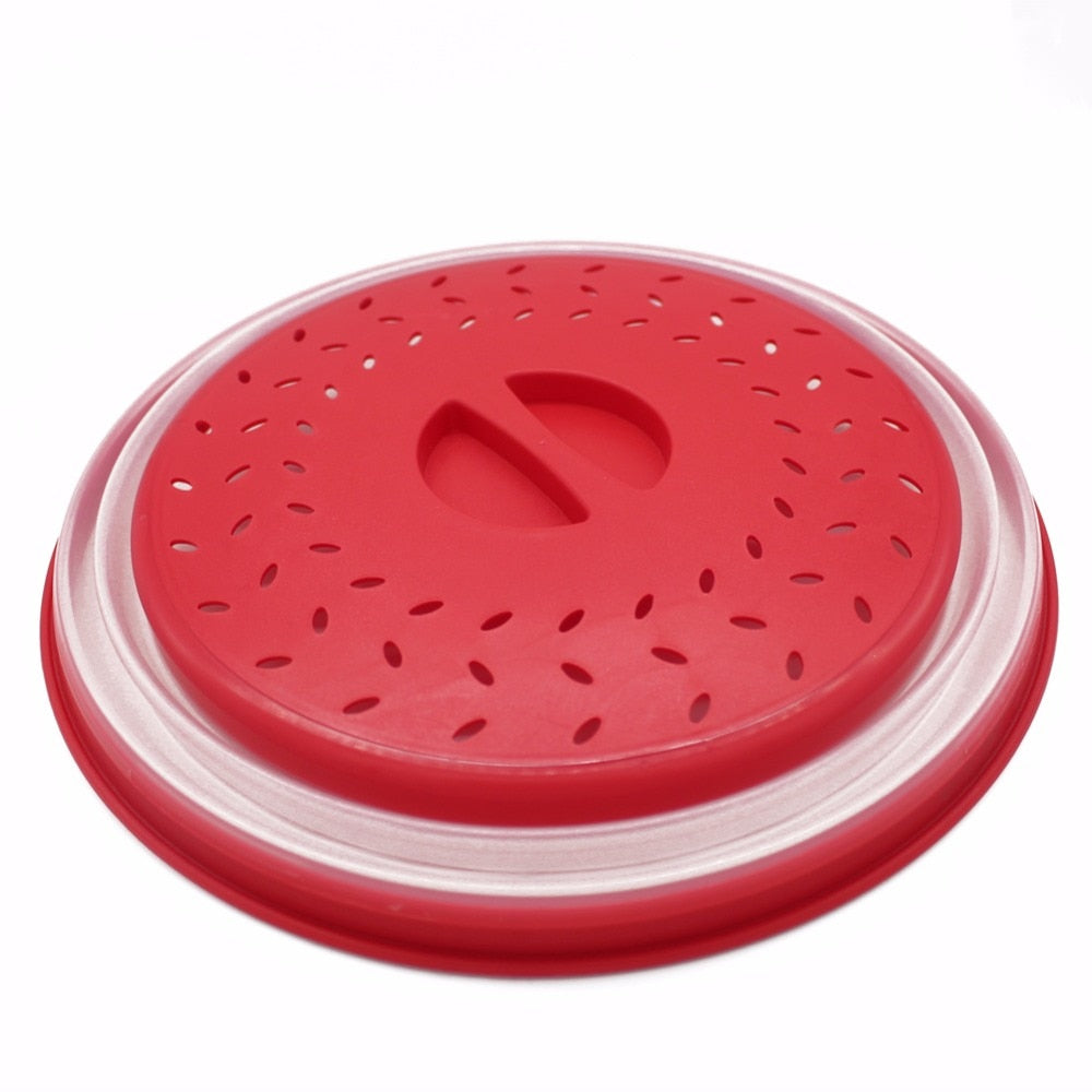 Tovolo Collapsible Microwave Food Cover, Red