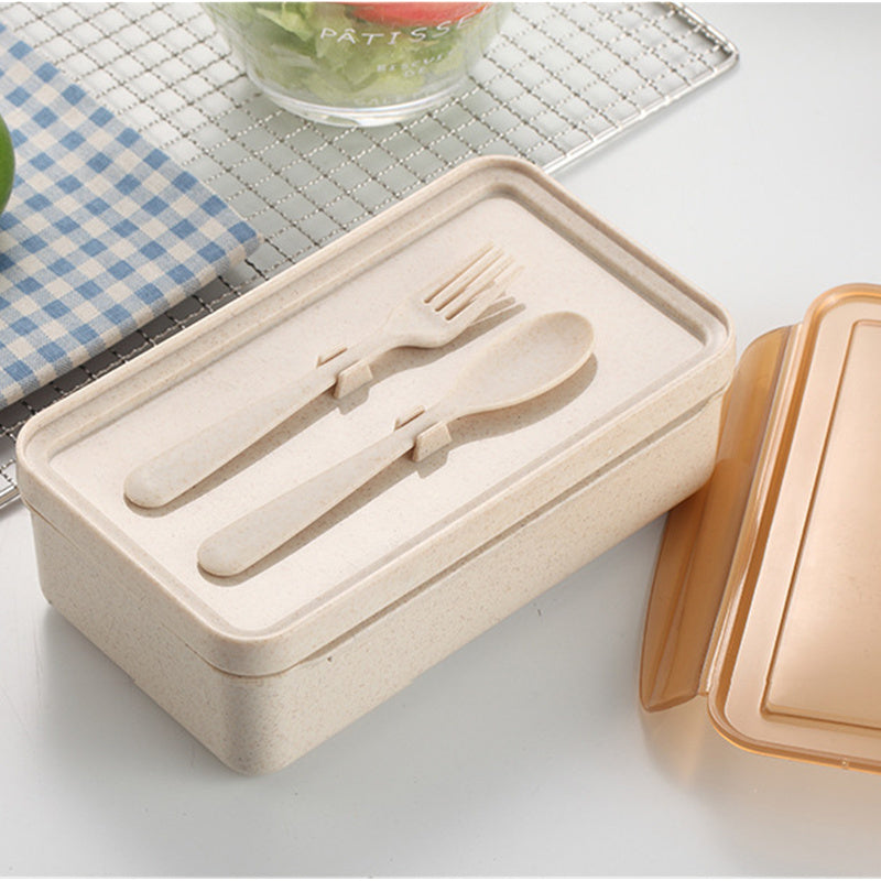 Bento Box with Spoon and Fork – The Convenient Kitchen