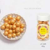 Goldbaking Edible Gold Sugar Pearl Sprinkles 85g 1/2.5/4/7/10/12/14mm| |