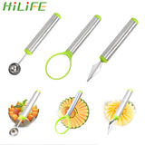 HILIFE 3 Pcs/Set Watermelon Carving Knife Fruit Platter Set Stainless Steel Cream Spoon Kitchen Gadget Fruit Tools|Melon Scoops & Ballers|