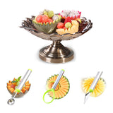 HILIFE 3 Pcs/Set Watermelon Carving Knife Fruit Platter Set Stainless Steel Cream Spoon Kitchen Gadget Fruit Tools|Melon Scoops & Ballers|