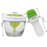 Silicone Basting Brush with Glass Bottle