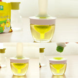 Silicone Basting Brush with Glass Bottle