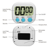 HILIFE Magnetic LCD Digital Kitchen Timer Kitchen Countdown Timer Alarm with Stand Practical Cooking Count Down Clock|Kitchen Timers|