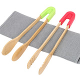 Tongs, Bamboo with Silicone Grip