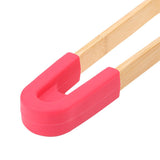Tongs, Bamboo with Silicone Grip