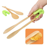 Tongs, Bamboo with Silicone Grip