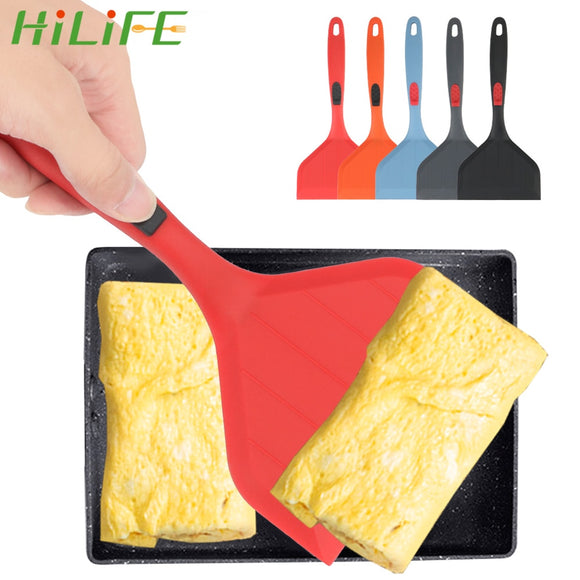 HILIFE Non stick Silicone Turner Pizza Shovel Kitchen Beef Egg Scraper Frying Pan Food Lifters Cooking Utensils Cooking Tool|Turners|