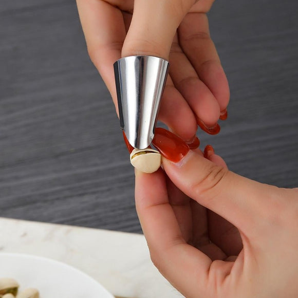 Nut Peeler/Finger Protector - Stainless Steel