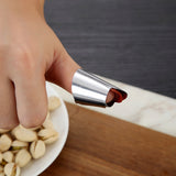 Nut Peeler/Finger Protector - Stainless Steel