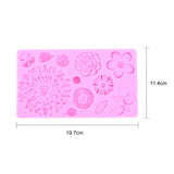 Sunflower Fondant Mold - Silicone