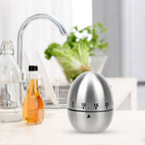 HILIFE Stainless Steel Egg Kitchen Timer Mechanical Alarm Time Creative Home Clock Counting 60 Minutes Cooking Tools|Kitchen Timers|