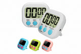 Magnetic Digital Kitchen Timer - LCD Countdown Timer with Stand 3 Colors