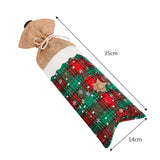 Santa Claus Rudolf Christmas Tree Bottle Clothes Wine Bottle Bag Cover For Home Xmas Dining Room Decoration 2018 Christmas Decor|Stockings & Gift Holders