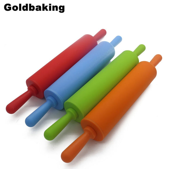 Silicone Dough Roller Middle Size Rolling Pin Colorful Pastry Tool|tool player|tool availabilitypin piece