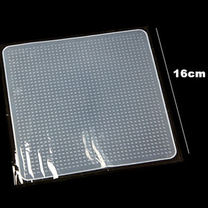 Square Shaped Silicone Bowl Cover Kitchen utensils Cover Food Stretch Lid|food car|food grade water pumpsfood glaze