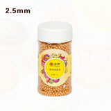 Goldbaking Edible Gold Sugar Pearl Sprinkles 85g 1/2.5/4/7/10/12/14mm| |