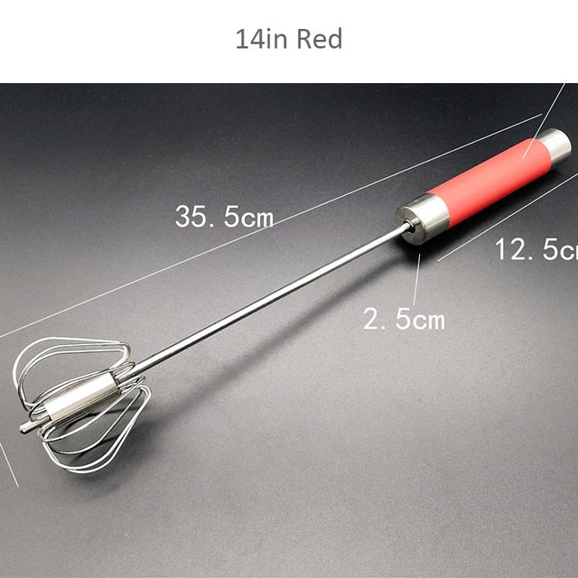 yubnlvae stainless semi-automatic whisks steel kitchenï¼Œdining bar kitchen  supplies 