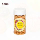 Goldbaking Edible Gold Sugar Pearl Sprinkles 85g 1/2.5/4/7/10/12/14mm| |
