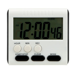 HILIFE Memory Function Magnetic Kitchen Timer Large LCD Digital Timers Count Up Down Alarm Clock 12 Hours Cooking Timer|Kitchen Timers|