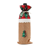 Santa Claus Rudolf Christmas Tree Bottle Clothes Wine Bottle Bag Cover For Home Xmas Dining Room Decoration 2018 Christmas Decor|Stockings & Gift Holders