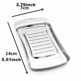 Hand Held Graters and Garlic Peeler - Stainless Steel, Silicone