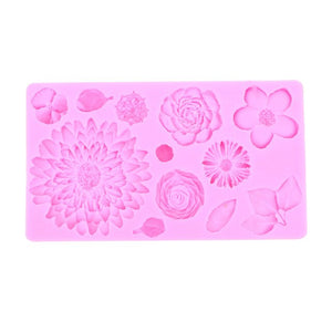 Sunflower Fondant Mold - Silicone