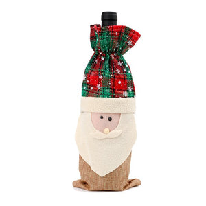 Santa Claus Rudolf Christmas Tree Bottle Clothes Wine Bottle Bag Cover For Home Xmas Dining Room Decoration 2018 Christmas Decor|Stockings & Gift Holders